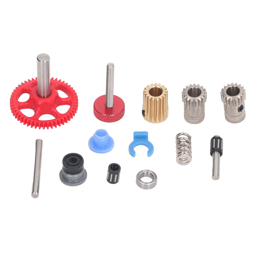 Dual Gear Assembly Kit Upgrade Extruder Wheel Red