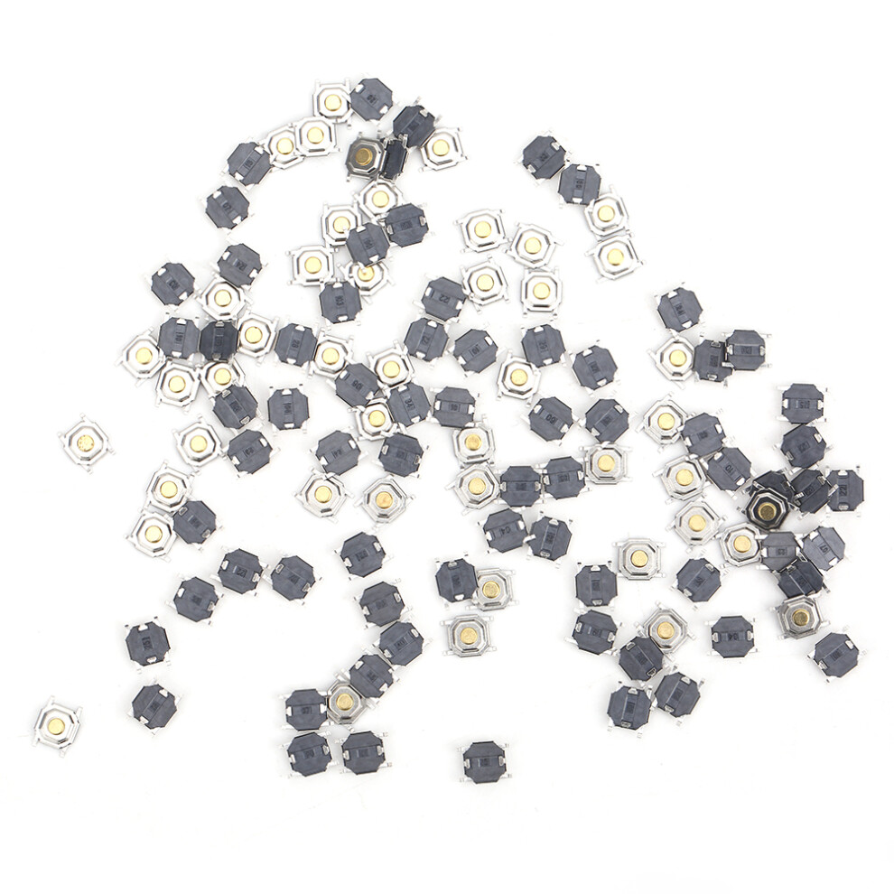 100Pcs Smd Tactile Push Button Switch 4X4x1.5mm, Dc12v, 50Ma 4681340917546