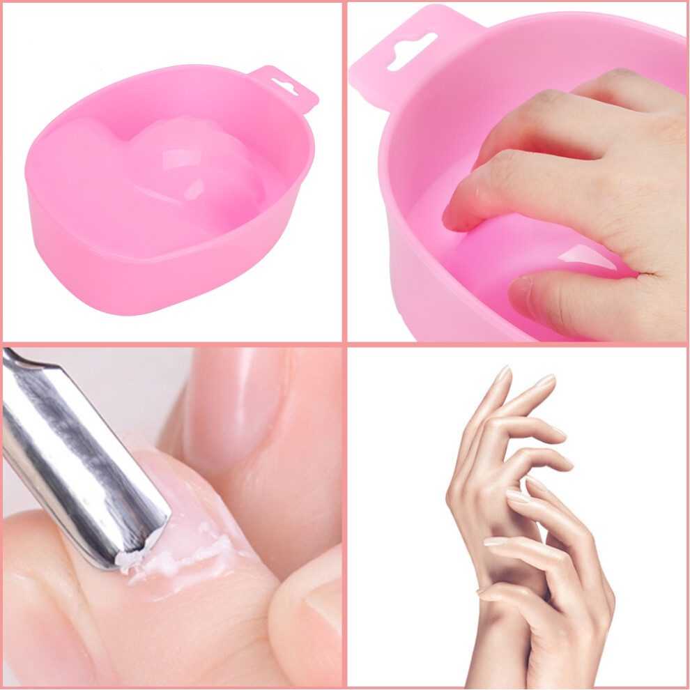 5pcs Nail Polish Removal Bowls 17x11.7cm Spa Manicure soak trays