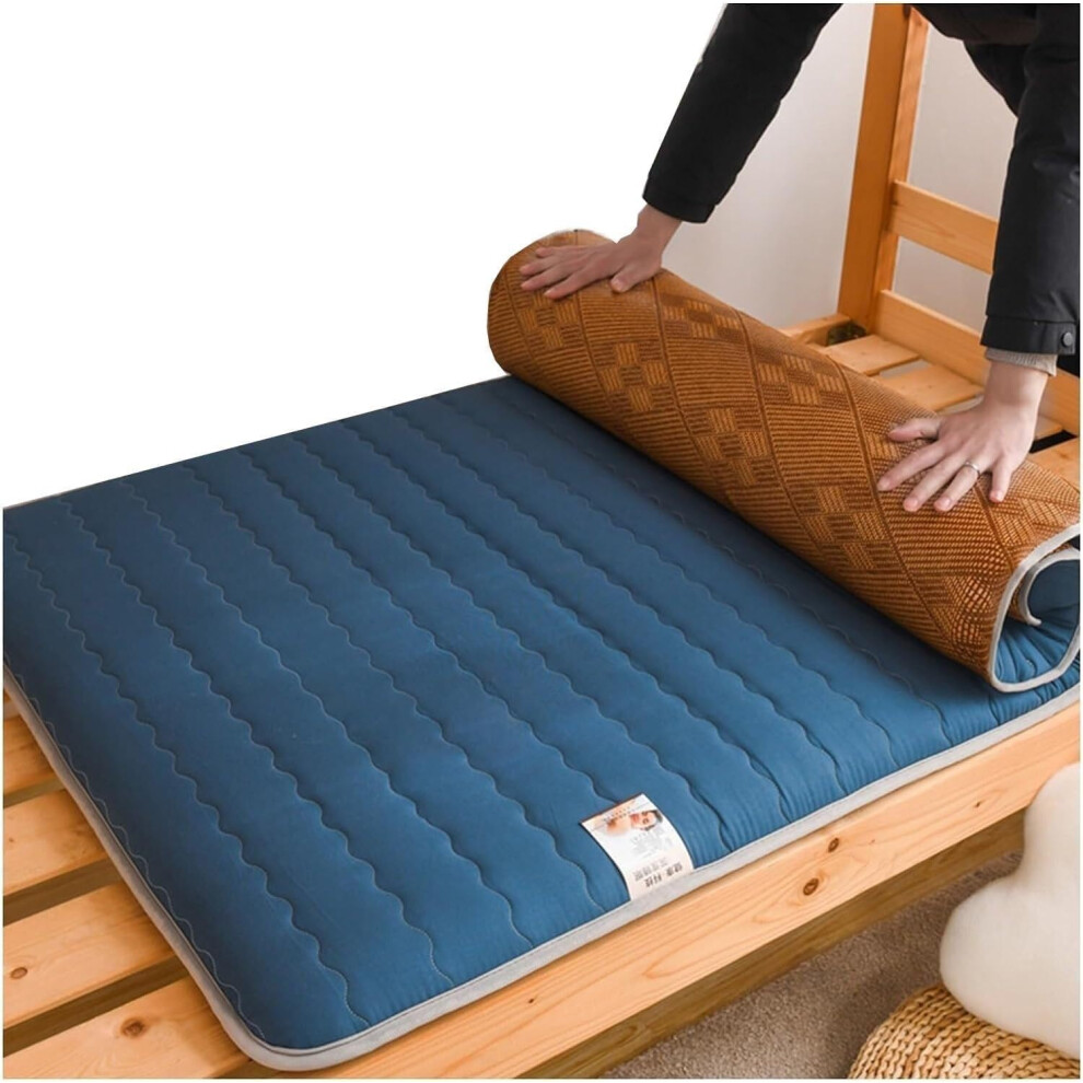 Japanese Floor Futon Thick Mattress - Foldable Portable Multi-Size Futon Bed for Home Use, Cotton Material, Lightweight Design-image-OPC-PJM8W7T-NEW