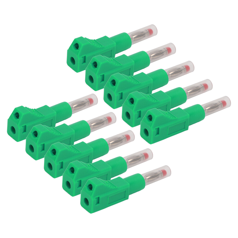 10Pcs Telescopic Banana Plugs 4Mm Cat Ii 600V 32A 9121376611674
