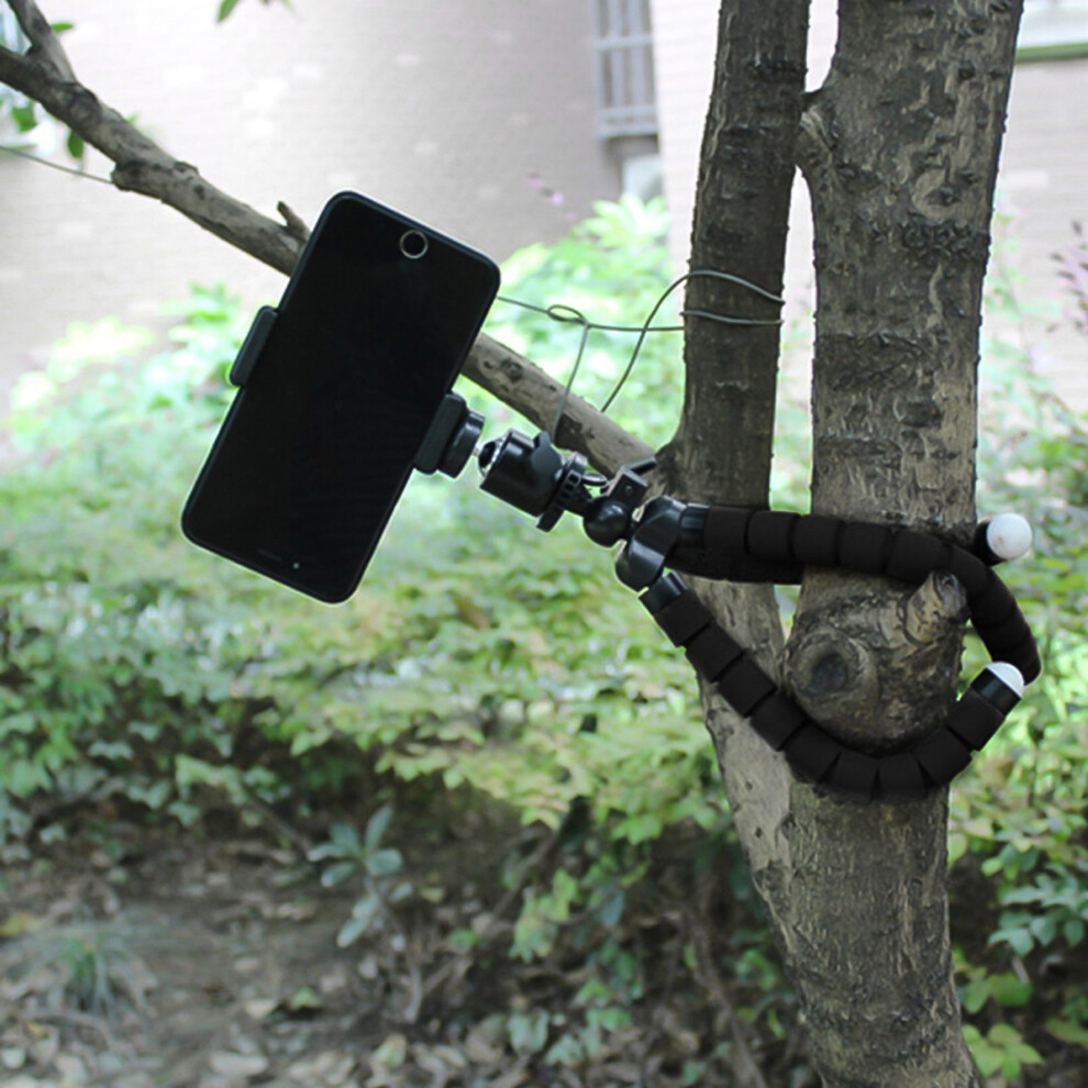 Portable Flexible Octopus Tripod With Phone Clamp For Streaming And Photos Black/Blue/Red 6931340921066