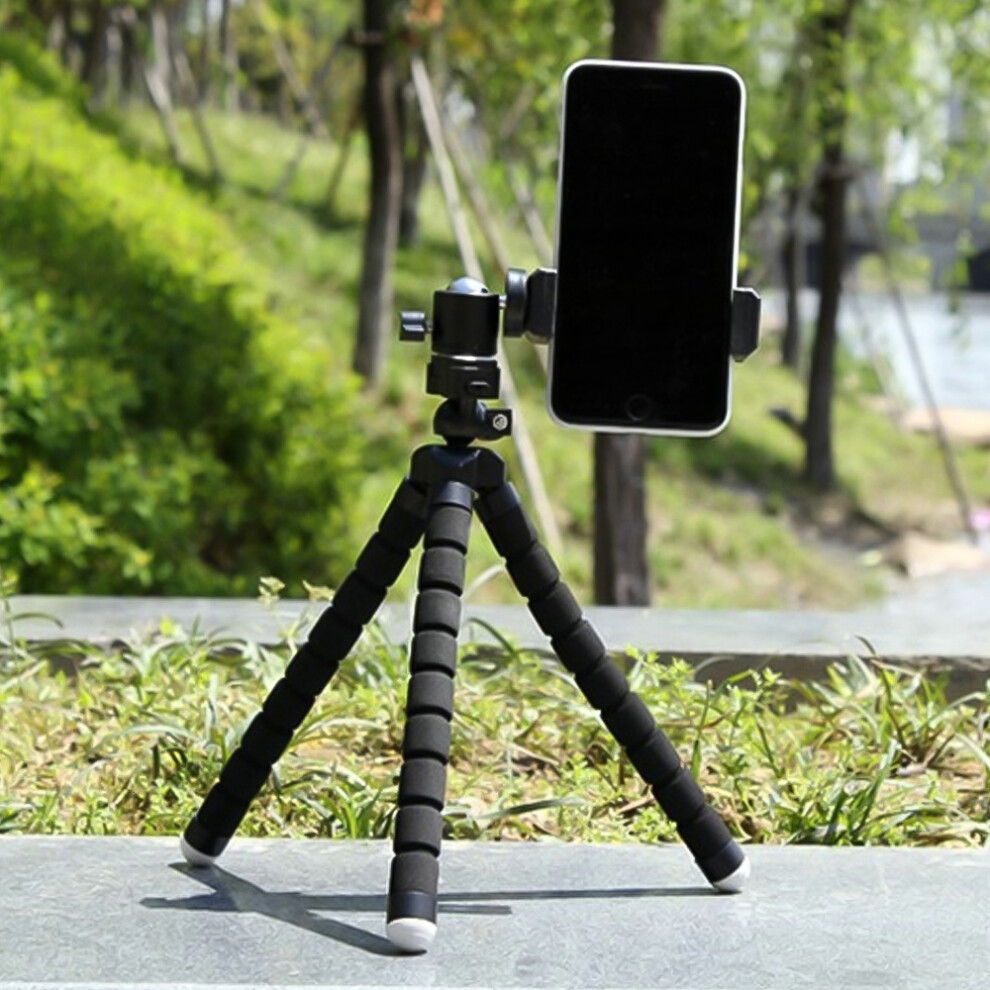 Mini Octopus Tripod Stand With Phone Holder Â Adjustable & Portable Black/Blue/Red 4241340921082