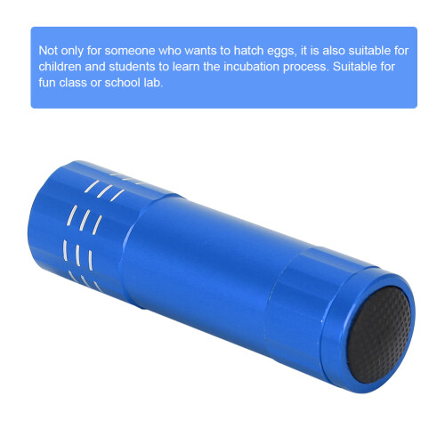 Egg Incubator Tester - 9 Light Candling Lamp for Egg Hatching Blue 2