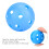 50pcs Solid Color Hollow Air Flow Golf Practice 7