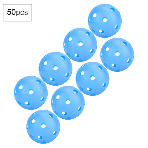 50pcs Solid Color Hollow Air Flow Golf Practice 2