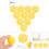 50pcs Solid Color Hollow Air Flow Golf Practice 9