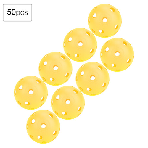 50pcs Solid Color Hollow Air Flow Golf Practice 2