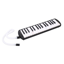 32-Key Melodica Instrument for Beginners, Music Education in Black