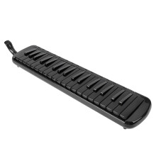 37-Key Black Melodica F37s: Portable Wind Instrument for Beginners