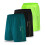 Men Bicycle Shorts with 3D Gel Padding, Mesh Lining, Quick Dry, Breathable, Adjustable Waist, Multiple Sizes 6