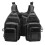 Black Polyester Fishing Vest with Adjustable Straps & Multiple Pockets, Free Size 2