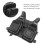Black Polyester Fishing Vest with Adjustable Straps & Multiple Pockets, Free Size 4