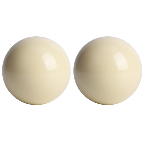 2pcs White Billiard Balls for Pool Snooker Table Training 5.72cm Cue Ball 1