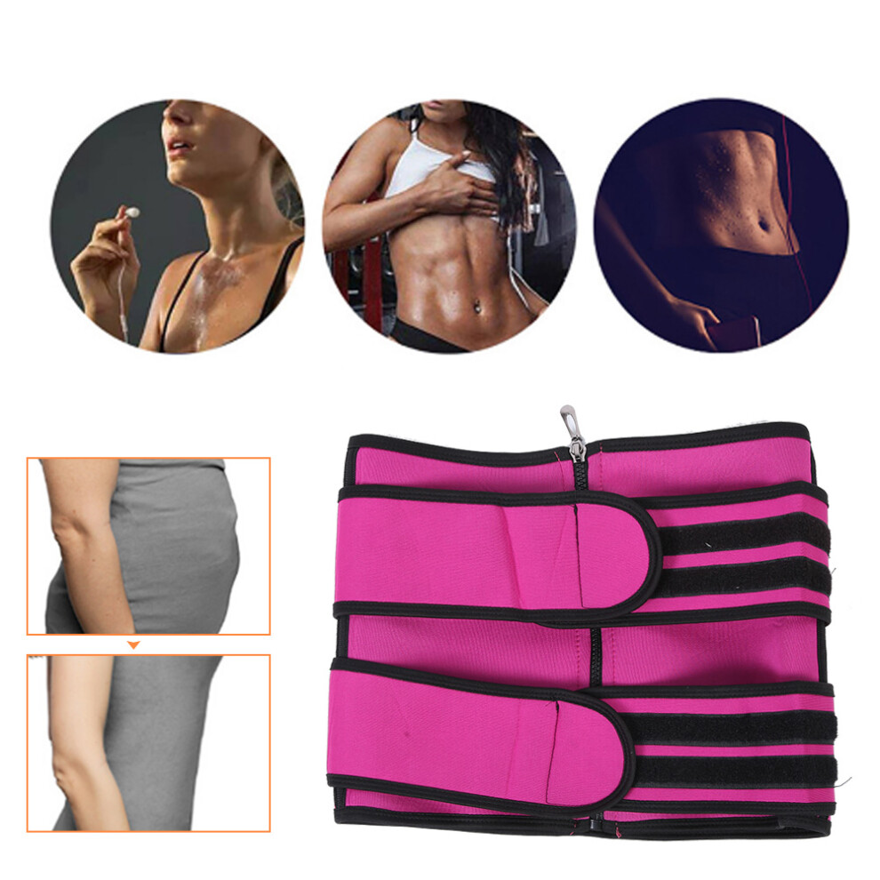 Postpartum 3XL Body Shaper Waist Trainer Belt, Rose Red, Neoprene-image-OPC-PJM97PB-NEW