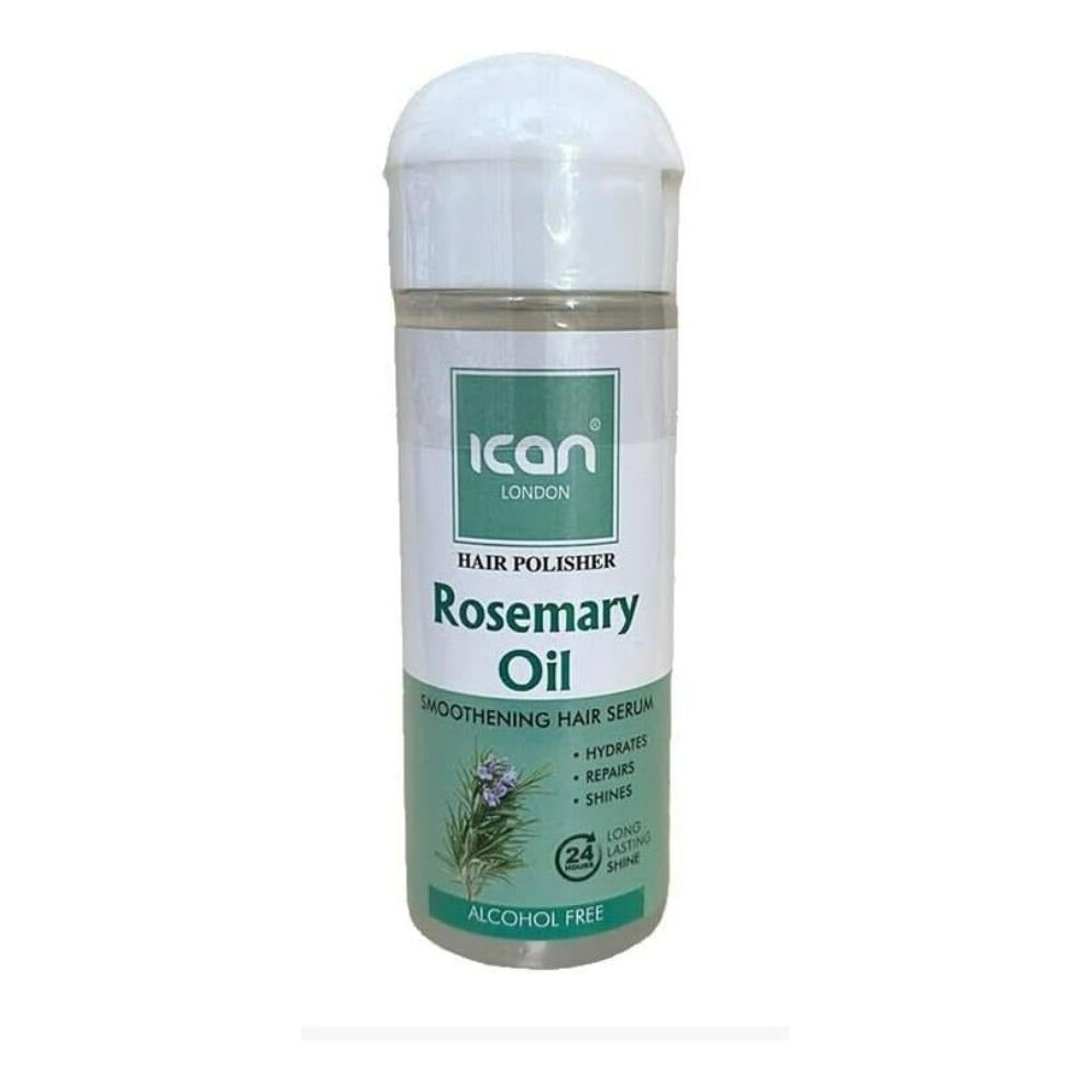 iCan London Hair Polisher Rosemary Oil Smoothening Hair Serum Alcohol Free -  207ml