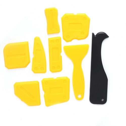 Multi-Function 9Pcs Silicone Sealant Remover Kit for Glass and Door caulking