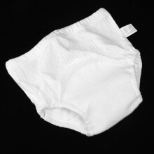 Washable Toddler Cotton Training Pants White L Anti-Leak Diaper Underwear