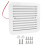 RV Trailer Side Vents 12V White Dustproof Cooling Unidirectional Accessory 2