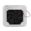 RV Trailer Side Vents 12V White Dustproof Cooling Unidirectional Accessory 16