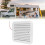 RV Trailer Side Vents 12V White Dustproof Cooling Unidirectional Accessory 1