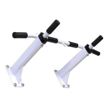 Steel Pull Up Bar - Heavy Duty Horizontal Wall Bars for Home Gym, 300kg Load Capacity, White Finish, Sturdy Design