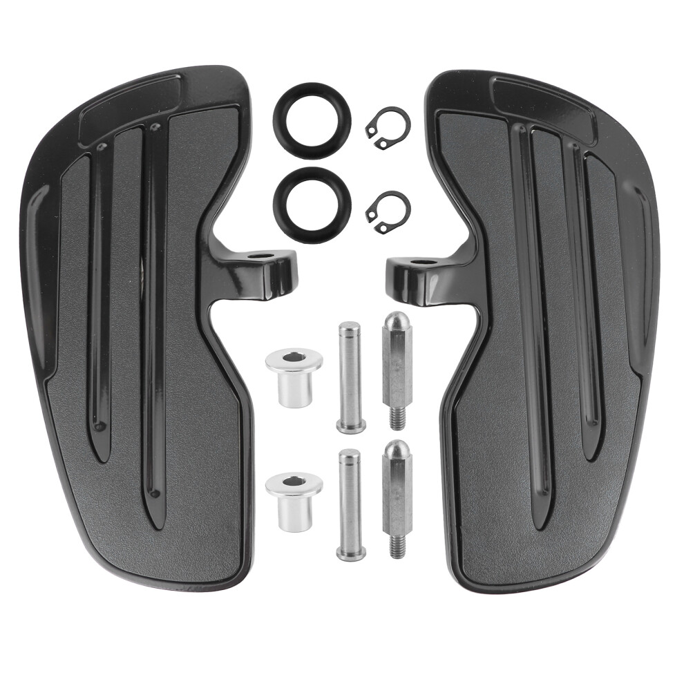 Aluminum Front Rider Floorboards Foot Pegs Black 9121376615238