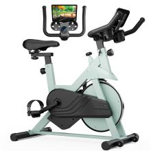 Superun Upgrade Exercise bike 32-Level Smooth Magnetic Resistance Indoor Bike with Pad Mount & LCD Monitor 300 LBS Weig