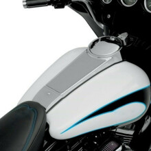 Motorrad-Benzintankabdeckung für FLTR FLTCU I FLHT Silber 4,5L Erweiterungsplatte