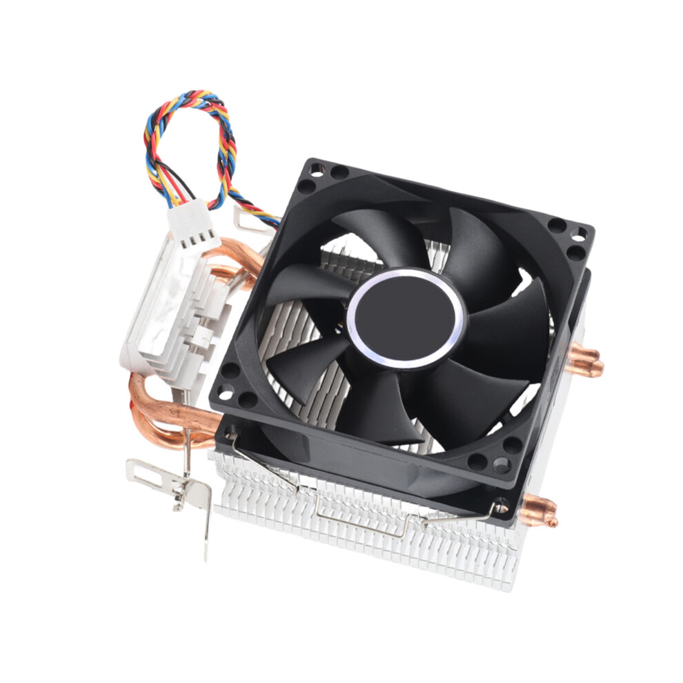Durable Mini Cpu Cooler 2 Heatpipes Quiet Fan For 775Intel/Am3 5081340943115