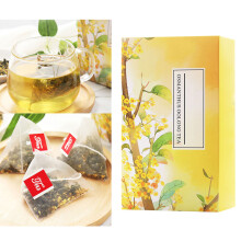 20 Stück Oolong Osmanthus Fragrans Blütenblätter Dreiecktaschen Tee für Zuhause und Büro