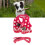 Dots Design Arnés de algodón para perros Rosa XL Ajustable 16