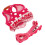 Dots Design Arnés de algodón para perros Rosa XL Ajustable 5