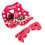 Dots Design Arnés de algodón para perros Rosa XL Ajustable 9
