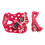 Dots Design Arnés de algodón para perros Rosa XL Ajustable 6