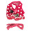 Dots Design Arnés de algodón para perros Rosa XL Ajustable 2