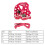 Dots Design Arnés de algodón para perros Rosa XL Ajustable 13