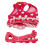 Dots Design Arnés de algodón para perros Rosa XL Ajustable 3