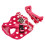 Dots Design Arnés de algodón para perros Rosa XL Ajustable 7