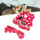 Dots Design Arnés de algodón para perros Rosa XL Ajustable 14
