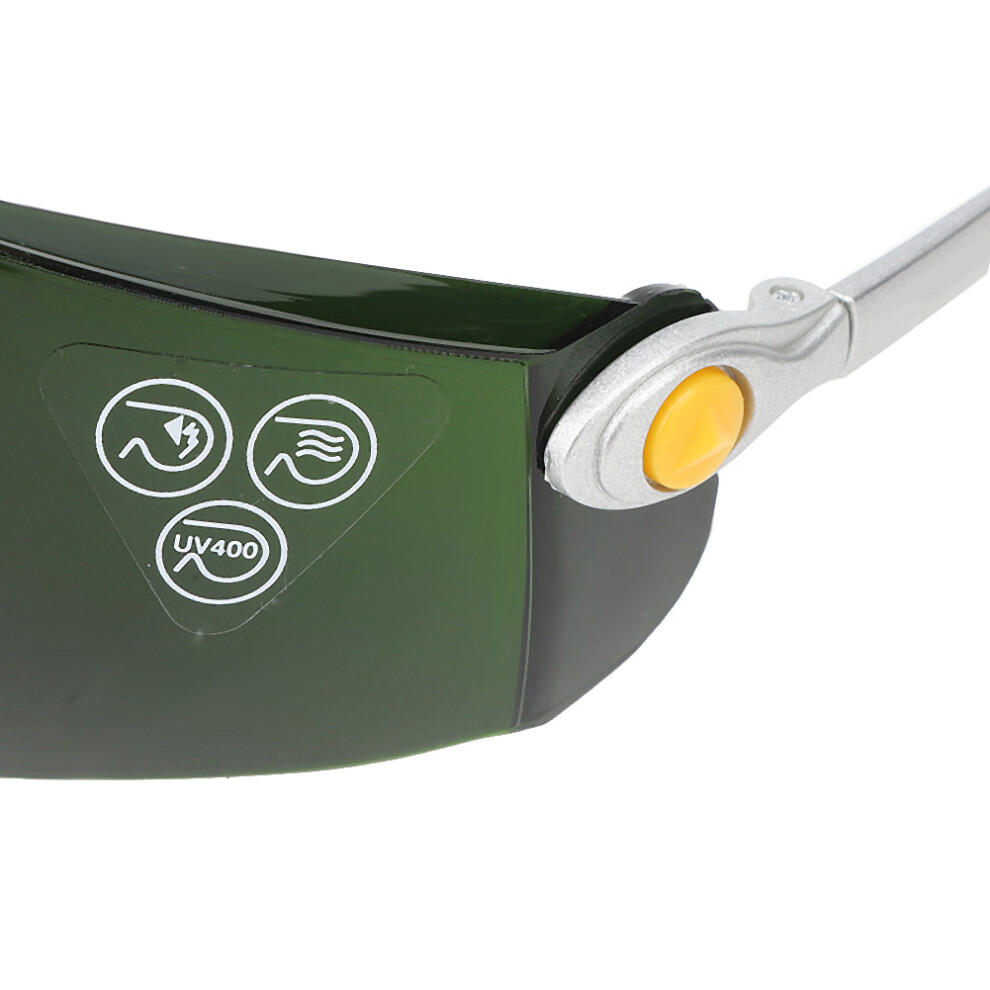 Anti Impact Safety Glasses, Windproof Welding Goggles, Dark 5, Pc Material 4691340944404