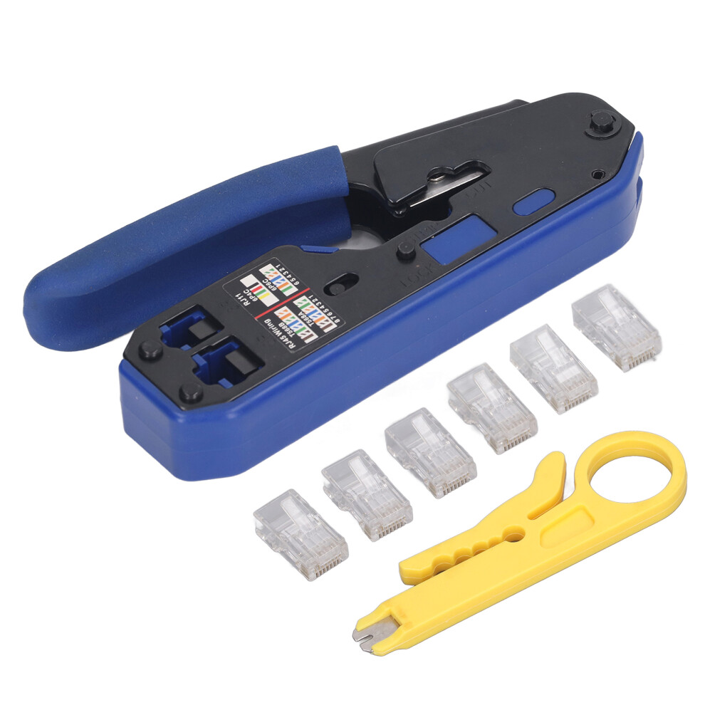 RJ45 Crimping Tool Kit Network Cable Ethernet Jack
