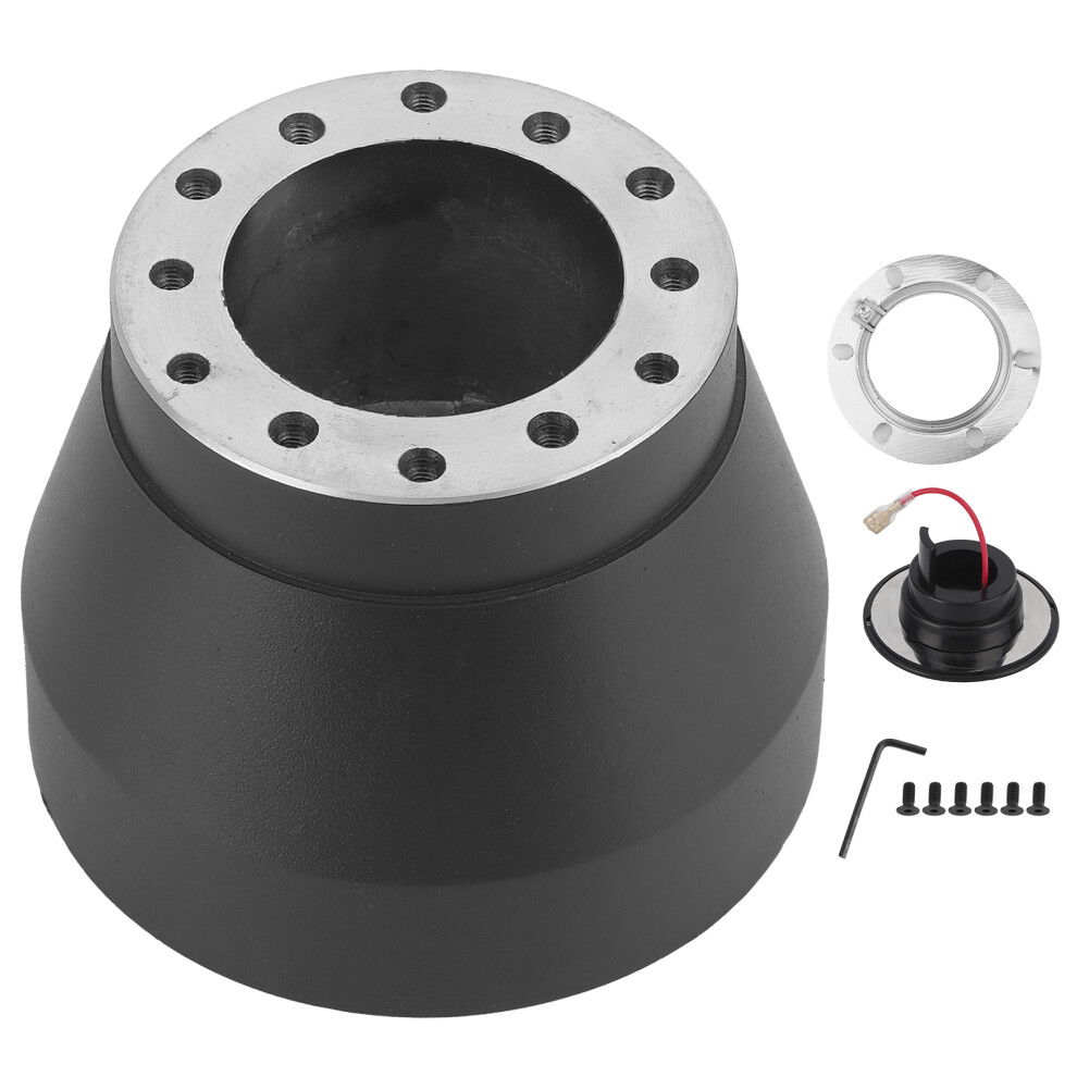 Steering Wheel Hub Adapter Boss Kit Aluminium Black 9121376615771