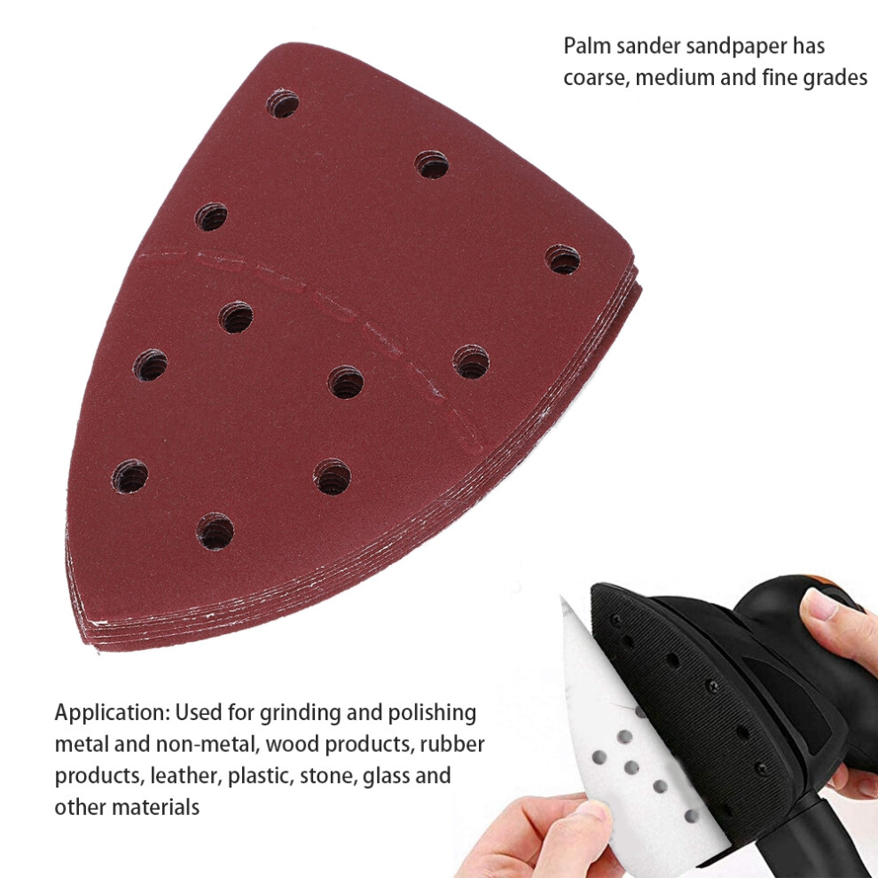 60Pcs Mouse Sandpaper Set 140X140mm 11 Holes 240 Grit 6931340945291