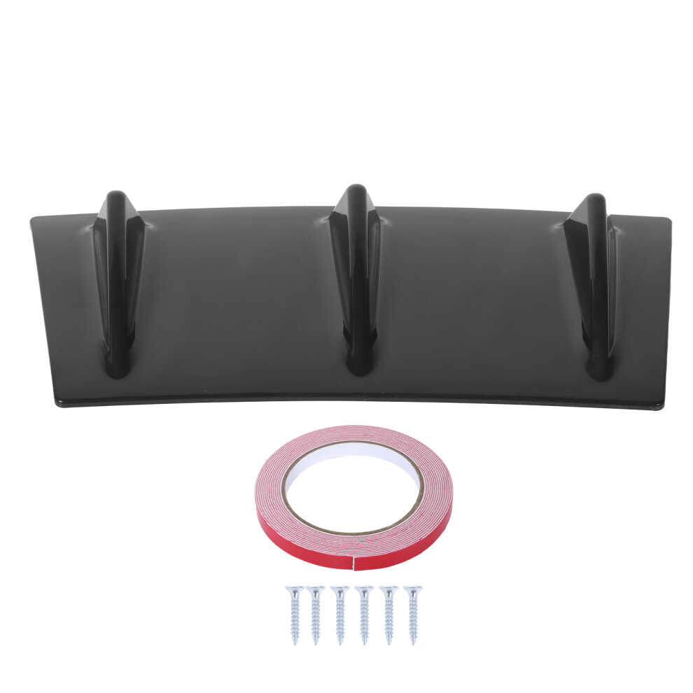 Rear Bumper Lip Diffuser Spoiler Weatherproof Black 9121376616105