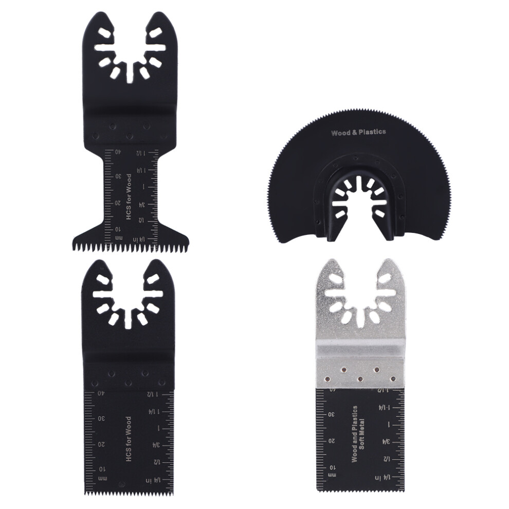 24Pcs Oscillating Blade Set for Wood and Metal Cutting Universal Fit