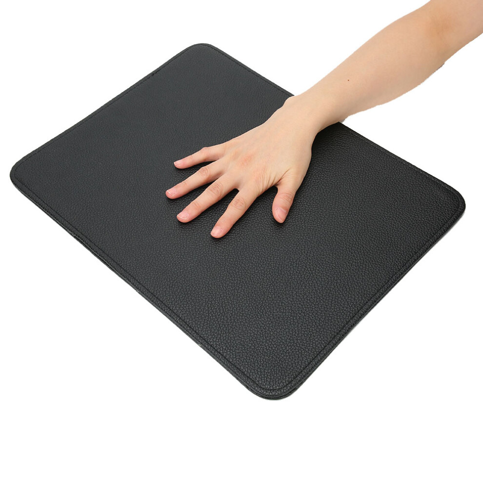 Black Foldable Washable Pu Nail Art Desk Mat 29X37.5cm Manicure Pad