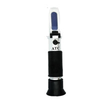 Handheld Sugar Refractometer 0-90% Brix for Juice and Liquids with ATC, Precision Honey Measurement Tool, Black