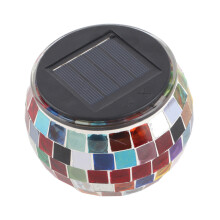 Luz solar de vidrio en forma de rombo 600 mAh Colorida para bodas