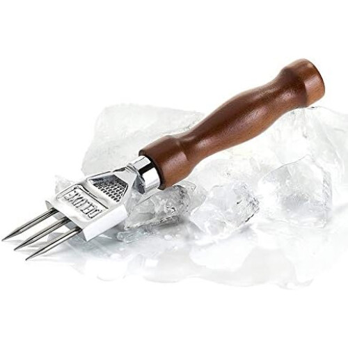 Durable 304 Stainless Steel Ice Crusher for Cocktails, Three-Pointed Design, Professional Bartender Tool 2